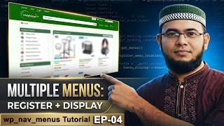 WordPress Theme Development Tutorial | Multiple Menu Register & Display Like a Pro! in Bangla [EP-4]