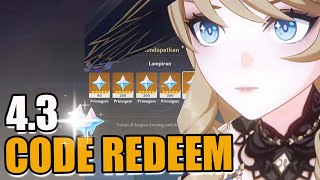 CODE REDEEM LIVE STREAM 4.3  【Genshin Impact】
