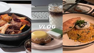 VLOG｜纽约独居日记/周一的饭吃到了周五/心理博士生学习日常/一人食做饭/和朋友约饭/跳舞/练字