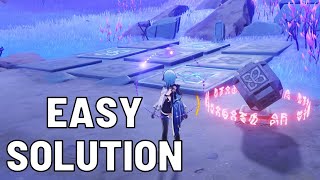 How to drain the water at Amakuno Peak to unlock a secret underground area (Square grid puzzle)