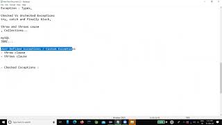 Java Session 12.4 - Custom Exceptions/User defined Exceptions