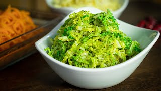 Simple Christmas Cabbage tasty side dish! Savoy cabbage recipe