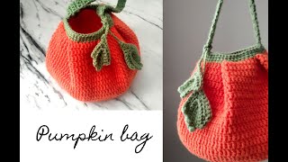 How to crochet a pumpkin bag | Halloween crochet bag