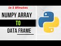 How to convert Numpy 2D Array in to Data Frame | Python Tutorials | Data Science | Pandas | 2022