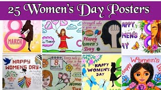 Women's Day Poster Making Ideas/Women's Day Drawing/Happy Women's Day 2024/March 8/REJIRAM FAMILY