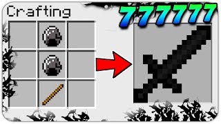 HOW TO CRAFT a BLACK DIAMOND SWORD in MINECRAFT? SECRET RECIPE *OVERPOWERED*