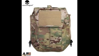 EMERSONGEAR Mag Pouch Zip-ON Panel for AVS JPC2.0 Tactical Backpack Airsoft Combat Gear Bag emerson