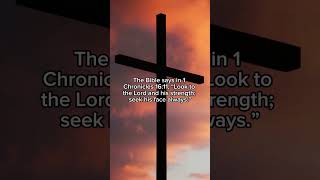 Daily Bible Verse #103 : 1 Chronicles 16:11 #god #jesus #trending #bible #verseoftheday #love