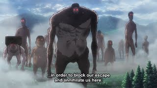 Appearance of Beast titan | Reclamation of Wall Maria (Part 1) - AOT Season 3 Part 2【進撃の巨 51話】