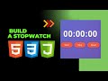 Build a Simple Stopwatch Using HTML, CSS, and JavaScript