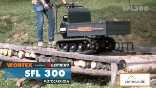 Motocarriola Wortex SFL 300 - cassone estendibile videodimostrazione