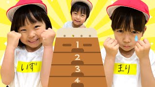 跳び箱チャレンジ！　まりちゃんいずちゃんみなくんは30分で何段とべるのか？　8歳　5歳　4歳　教育　体育　運動会ごっこ【まりちゃんいずちゃんチャンネル】