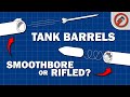 Why do modern tanks have smoothbore main guns?