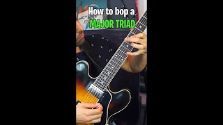 Turn Major Triads into Bebop Jazz Guitar Lines 🌶️ #shorts
