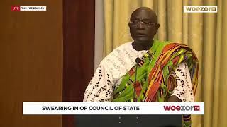 WATCH LIVE | Swearing-in of Council of State Members | WoezorTV