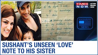 Sushant Singh Rajput's unseen 'love' note to his sister Priyanka, Has team Rhea been exposed fully?