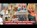 Actress Sharon Ooja TRADITIONAL WEDDING: Real warri pikin, Nancy isime & others storms her wedding