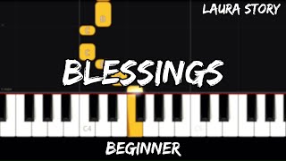 Laura Story - Blessings - Easy Beginner Piano Tutorial