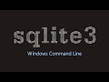 sqlite3 basics in Windows command line