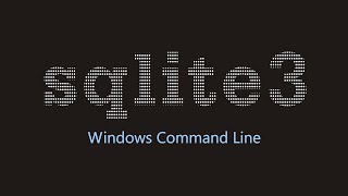 sqlite3 basics in Windows command line
