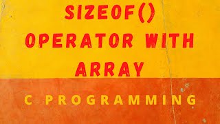 Count Array Elements using sizeof() Operator