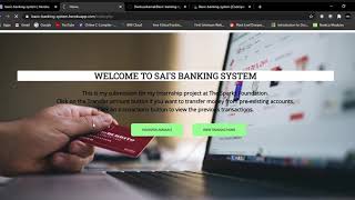 Basic Banking System using PHP and MySQL