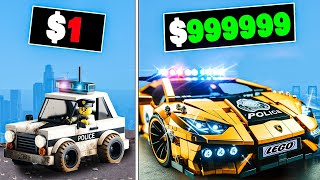 $1 to $1,000,000 Lego Police Car in GTA 5