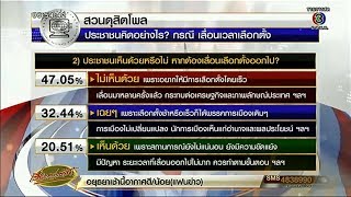 ดุสิตโพลชี้ คนไทยส่วนใหญ่ไม่เห็นด้วยเลื่อนเลือกตั้ง ชี้กระทบภาพลักษณ์ประเทศ