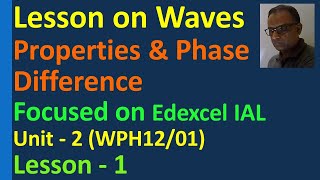 Lesson on Waves Edexcel IAL Unit 2 WPH12/01 Phase Difference Diffraction Interference Superposition