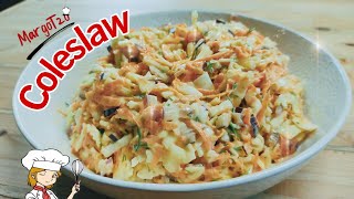 Σπιτική σαλάτα Coleslaw | Αυθεντική συνταγή  για Κολσλόου | Fantastic Coleslaw with homemade sauce.