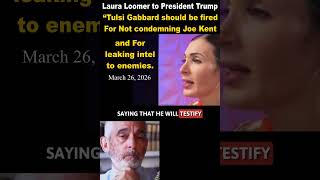 Tulsi Gabbard should be fired for NOT condemning Joe Kent for leaking intel to enemies.