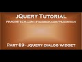 jquery dialog widget