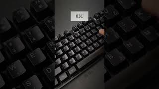 Typing Trick !! (Code 03C0 ) | #computer #typing #keyboard #asmr #tricks #fasttypingkeyboard