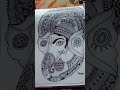 mandala art on ganesha simple and easy mandala art shorts shortvideo ganesh