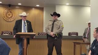 RAW VIDEO: Kory Skinner recognized for promotion to sergeant by Tom Green County Sheriff Nick Hanna