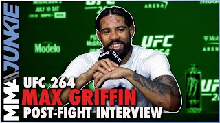 Max Griffin proud of 'surreal' win over Carlos Condit | UFC 264 interview