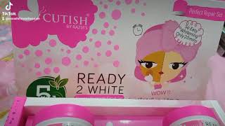 Cutish eady to white full whitening facial kit#cutish universe beauty zone_yt