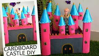 How to Make Castle From Cardboard | Cardboard Crafts DIY | School Craft Project Ideas