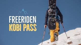 Schneeverhältnisse und Freeriden am Kobi Pass in Gudauri, Georgien