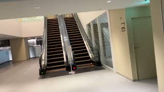 【東芝】1X 新しいエスカレーター　フクマチブロック 1X new escalator Fukumachi Block building Fukui Japan