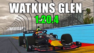 iRacing Super Formula SF23 Watkins Glen Boot Track Guide - 1:20.4