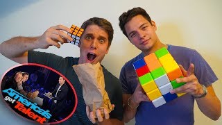 GENIUS Rubik's Cube Magic Tricks w/ Steven Brundage *America's Got Talent Magician*