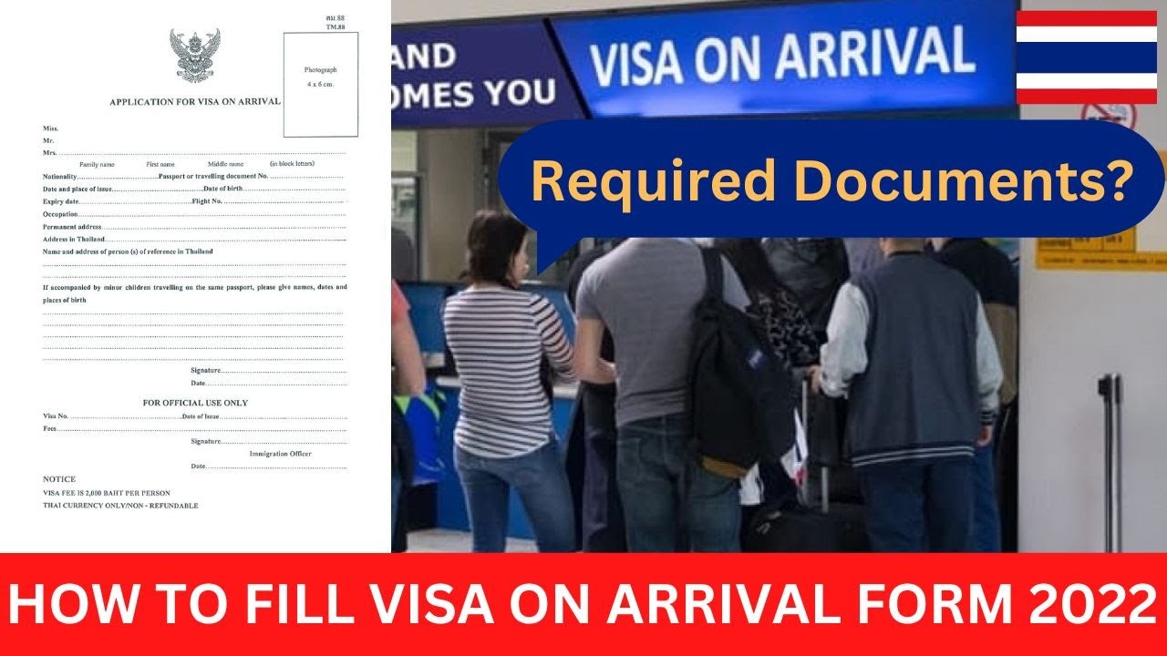 Thailand Visa On Arrival | How To Fill Visa On Arrival Form | Visa On ...