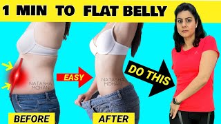 Lose Belly Fat in 14 Days Challenge | Just 1 Min Easy Standing Exercises To Lose Belly Fat At Home