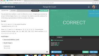 Range Bit Count - CodeFights - Python
