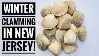 WINTER CLAMMING in NEW JERSEY/CATCH \u0026 COOK/HOW TO COOK CLAM CHOWDER!