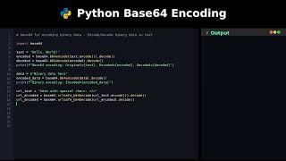 Python Base64 Encoding #coding