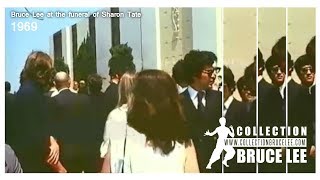 Bruce Lee at the funeral of Sharon Tate 1969 (VERY RARE FOOTAGE)