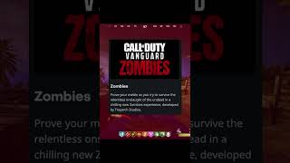 Cod VANGUARD Zombies Leaks & Details
