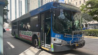 Miami Dade Transit: Ride On-Board 2015 NABI 40-LFW #15104